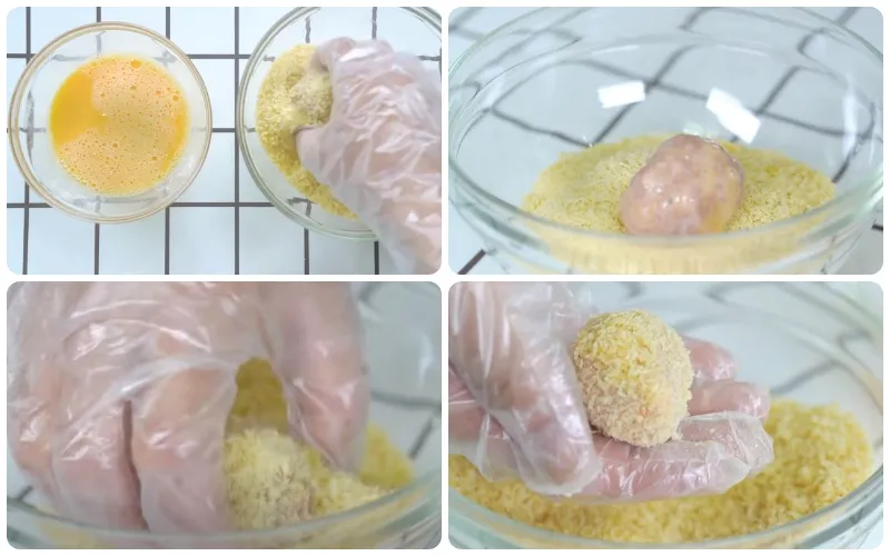 2 cách làm thịt bọc trứng chiên xù cực hấp dẫn dễ làm tại nhà