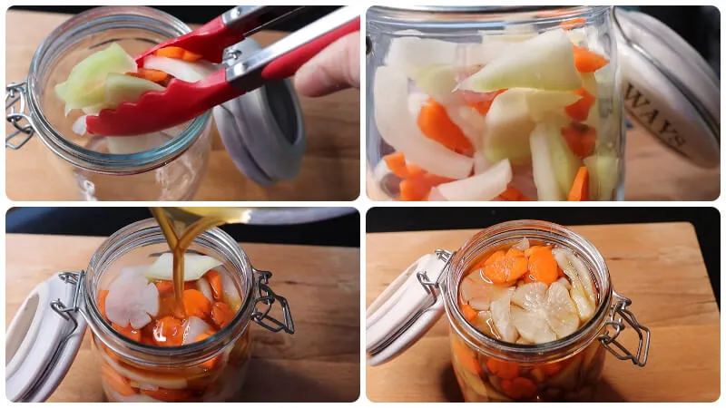 3 cách làm dưa món chua ngọt ngâm nước mắm chuẩn nhất