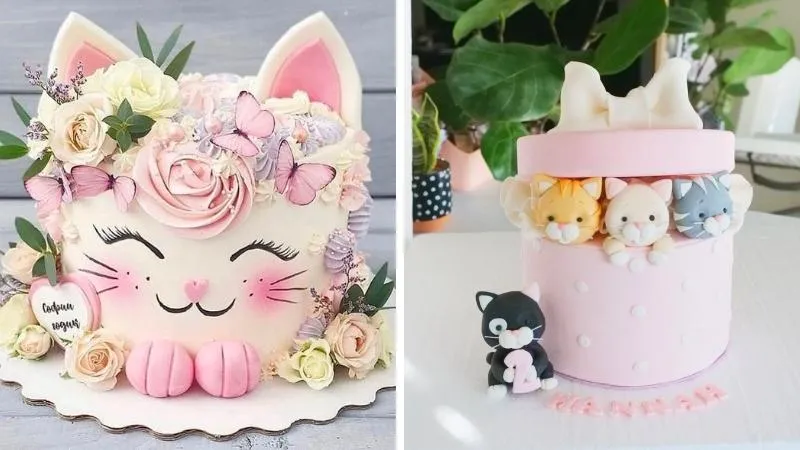 30+ mẫu bánh sinh nhật con mèo dễ thương, độc lạ