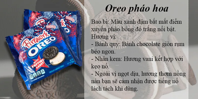 Bánh Oreo có bao nhiêu hương vị phổ biến