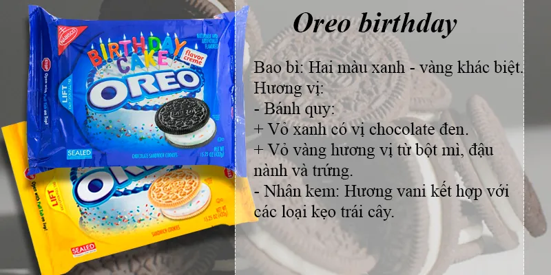 Bánh Oreo có bao nhiêu hương vị phổ biến