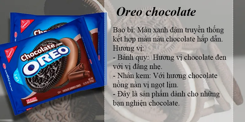 Bánh Oreo có bao nhiêu hương vị phổ biến