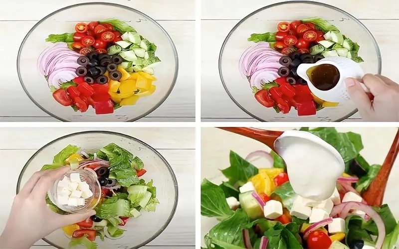 Bật mí cách làm salad Hy Lạp đơn giản, giòn mát cực bổ dưỡng