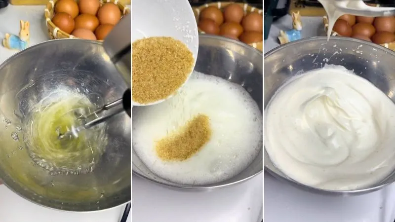 Cách làm bánh bông lan sữa chua bằng nồi cơm điện cực dễ