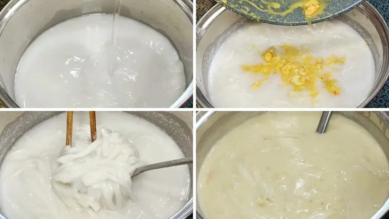 Cách làm bánh canh tôm nước cốt dừa béo ngon chuẩn vị miền Tây