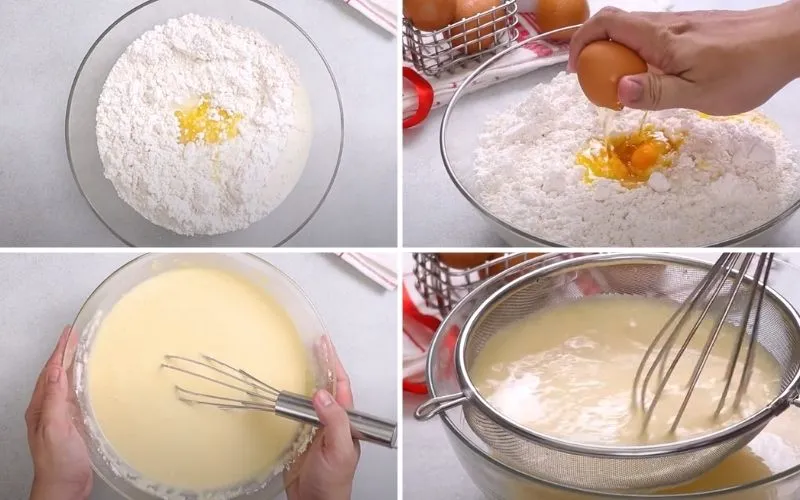 Cách làm bánh crepe ngàn lớp cầu vồng bắt mắt, các bé thích mê