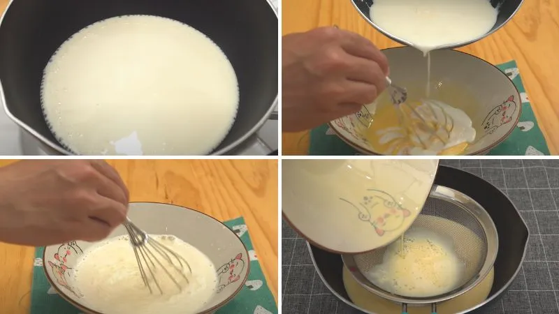 Cách làm bánh crepe ngàn lớp kem trứng mềm mịn, béo thơm