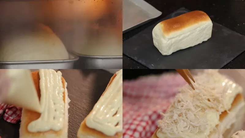 Cách làm bánh mì phô mai chà bông thơm ngon, béo ngậy