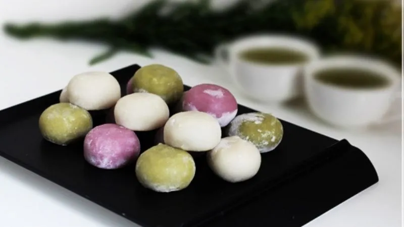 Cách làm bánh mochi nhân kem tươi từ bột nếp mềm dẻo, không cần máy