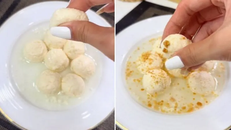 Cách làm bánh Rosgola ngọt ngào, đơn giản kiểu Ấn Độ