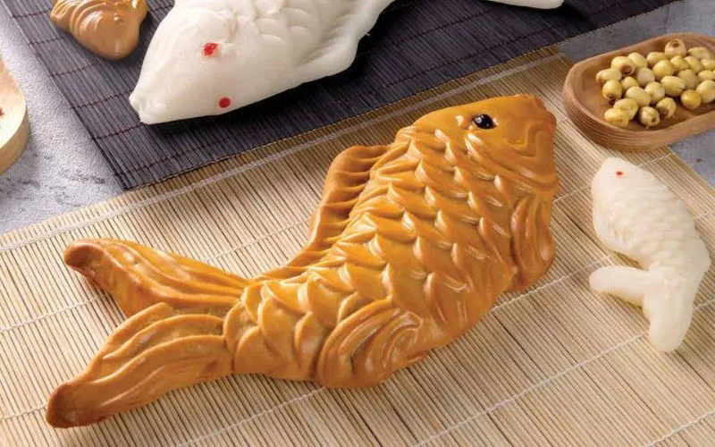 Cách làm bánh Trung thu hình con cá đẹp lung linh