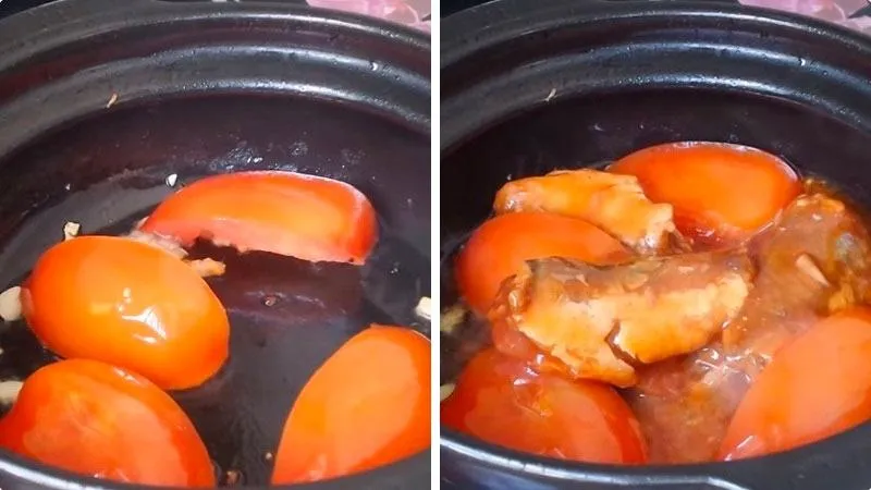 Cách làm cá hộp sốt cà chua và sốt tương thơm ngon tròn vị