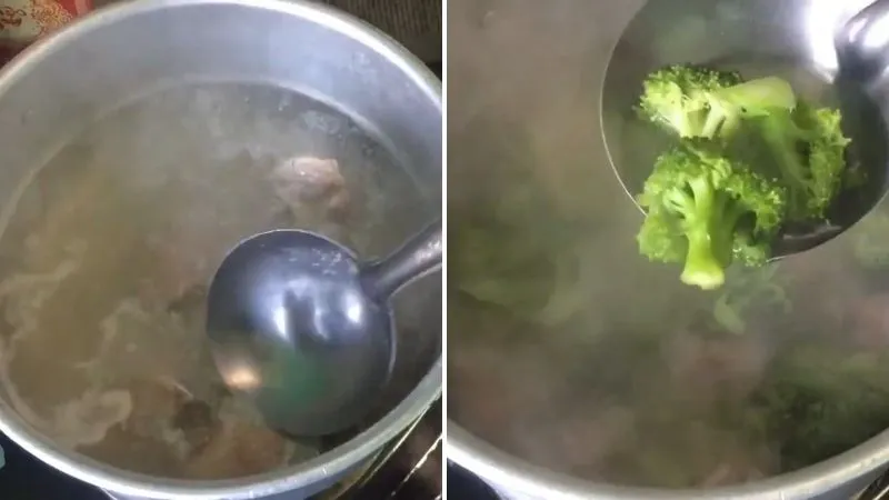 Cách làm canh súp lơ nấu sườn cả nhà thích mê