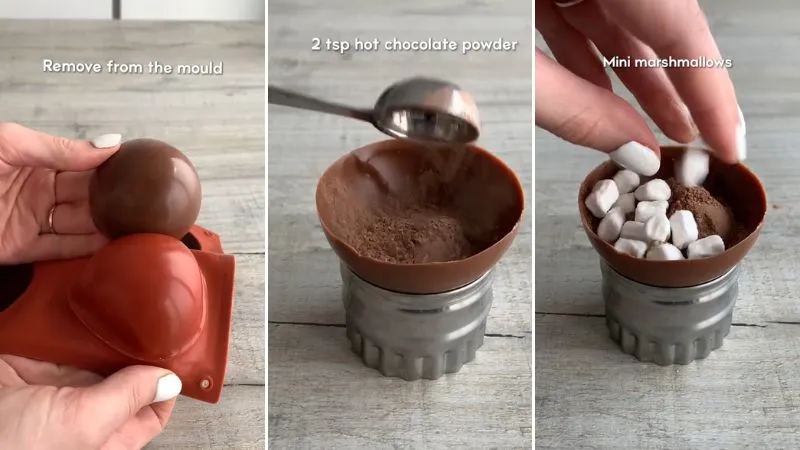 Cách làm chocolate bomb cực HOT HIT mùa Giáng sinh này