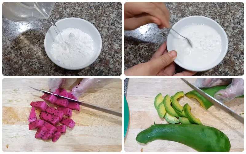 Cách làm kem sữa chua trái cây mát lạnh không cần dăm đá