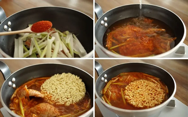 Cách làm mì ramen gà cay đậm vị, chinh phục thực khách khó tính