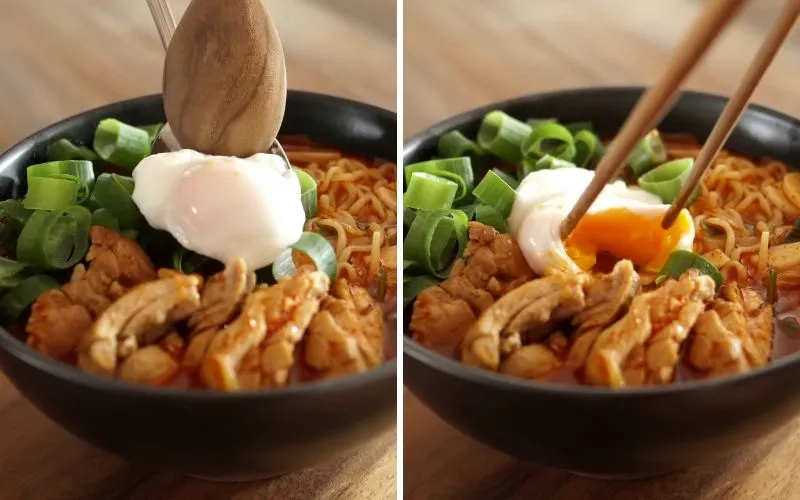 Cách làm mì ramen gà cay đậm vị, chinh phục thực khách khó tính