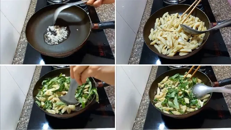 Cách làm món chuối xanh xào lá lốt thanh đạm, giải ngấy cho cả nhà