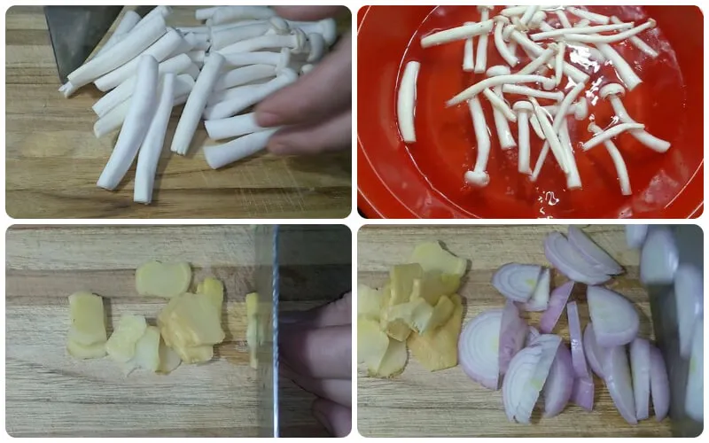 Cách làm nấm bạch tuyết xào thịt heo thanh đạm, bổ dưỡng