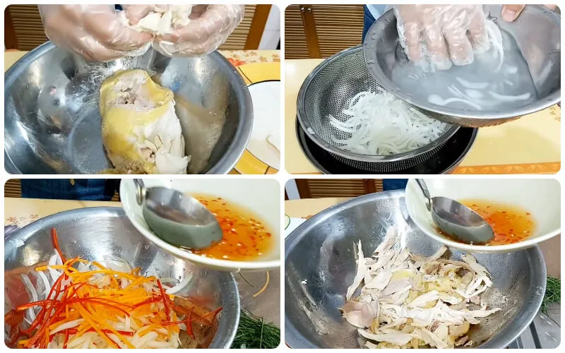 Cách làm salad gà xé hấp dẫn đơn giản ngon mê ly dễ làm tại nhà