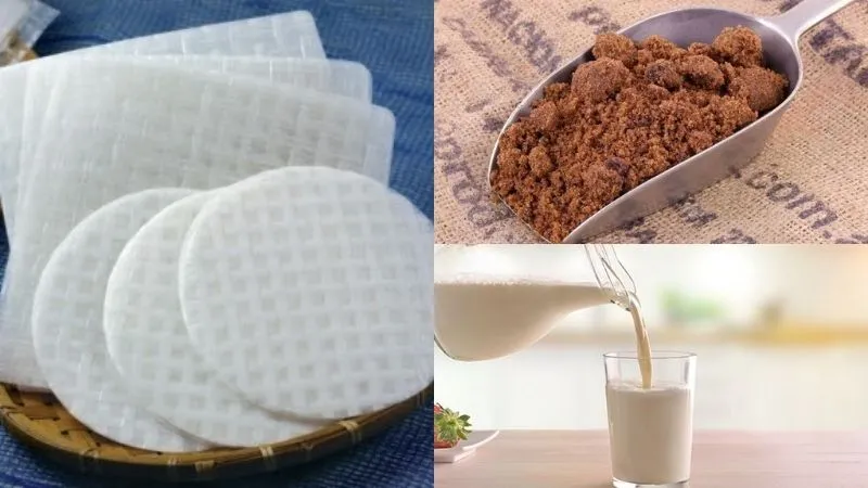 Cách làm sữa tươi trân châu đường đen tại nhà bằng bánh tráng