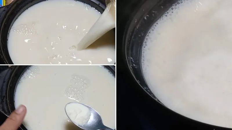 Cách làm tàu hũ (tào phớ) nước đường bằng sữa đậu nành hộp cực dễ