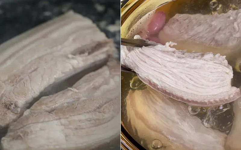 Cách làm thịt ba chỉ luộc chấm mắm tôm thơm ngon, đơn giản cho bữa cơm gia đình