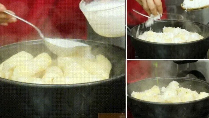 Cách nấu khoai mì nước cốt dừa ăn là nghiện