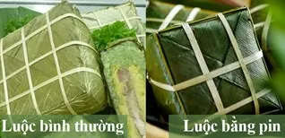 Cách nhận biết bánh chưng luộc bằng pin độc hại