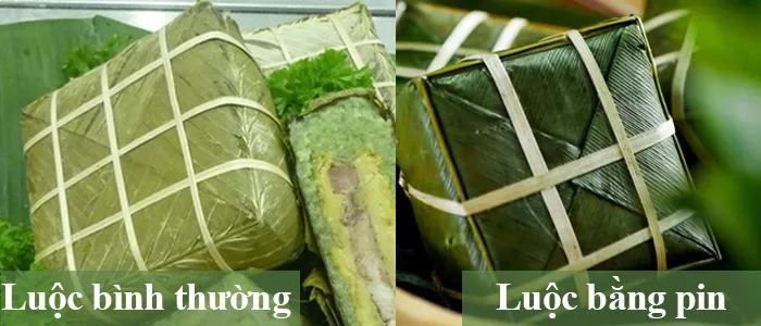 Cách nhận biết bánh chưng luộc bằng pin độc hại