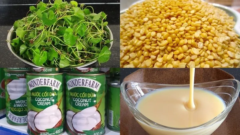 Cách pha rau má đậu xanh cốt dừa béo ngậy thanh mát cho ngày hè
