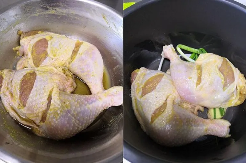 Chia sẻ cách làm gà nướng bằng nồi cơm điện cho “hội lười”, không bị khô