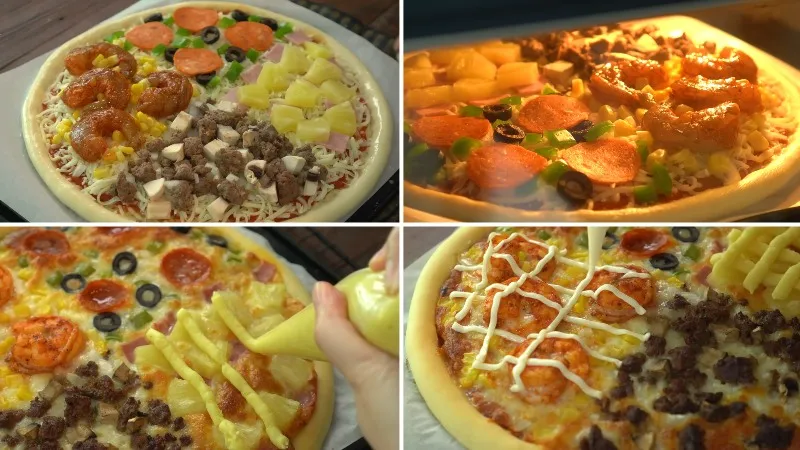 Công thức làm bánh pizza 4 vị giòn xốp chiêu đãi cả nhà cuối tuần