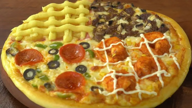 Công thức làm bánh pizza 4 vị giòn xốp chiêu đãi cả nhà cuối tuần