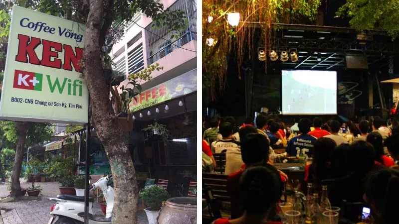 Cực sung với 6 quán cà phê bóng đá quận Tân Phú