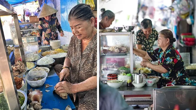 Độc lạ quán hủ tiếu chỉ toàn nữ, thâm niên hơn 30 năm tại quận 4