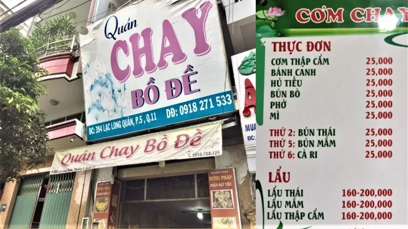 Ghé ngay top 8 nhà hàng, quán chay quận 11 nổi tiếng