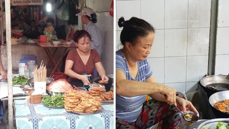 Hàng bánh tôm nổi tiếng nhất chợ Đồng Xuân có gì hấp dẫn?
