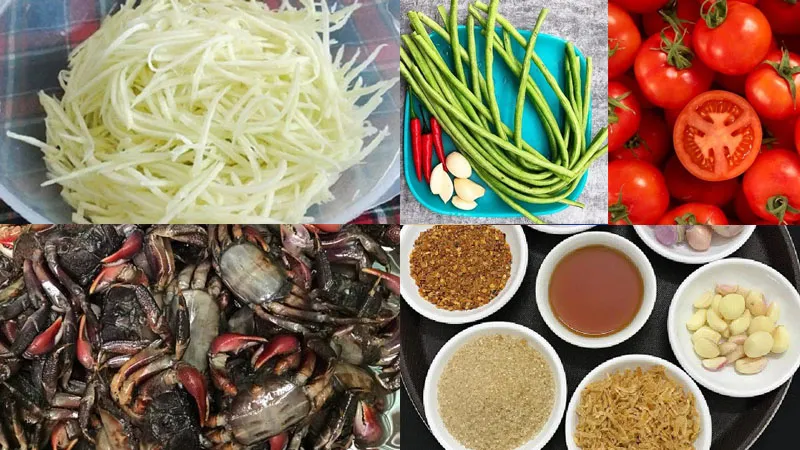 Học người Thái cách làm món gỏi đu đủ ba khía đậm đà chua cay