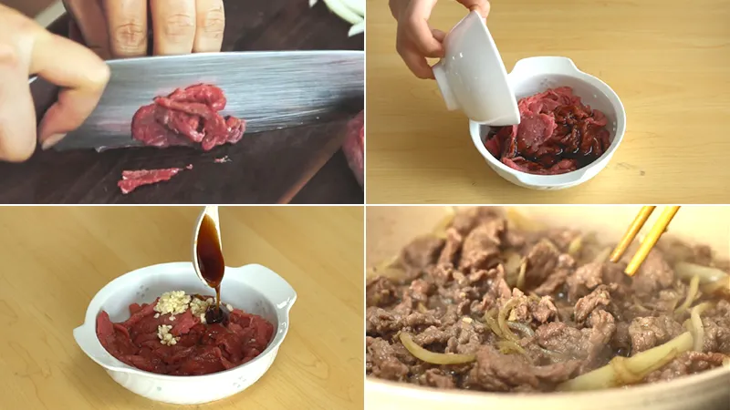 Hướng dẫn chi tiết cách làm miến trộn thịt bò kiểu Hàn Quốc