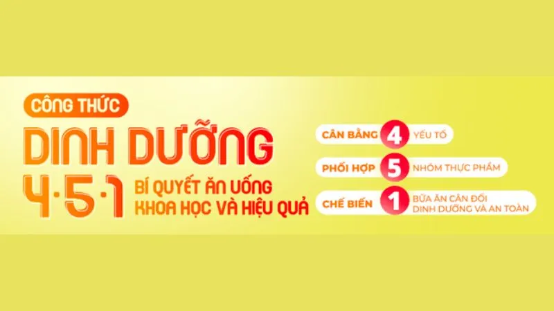 Khám phá công thức dinh dưỡng 4-5-1 để ăn uống khoa học, lành mạnh