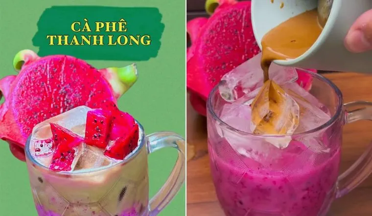 Lần đầu tiên, trái thanh long có trong cà phê, lạ nhưng cuốn không ngờ