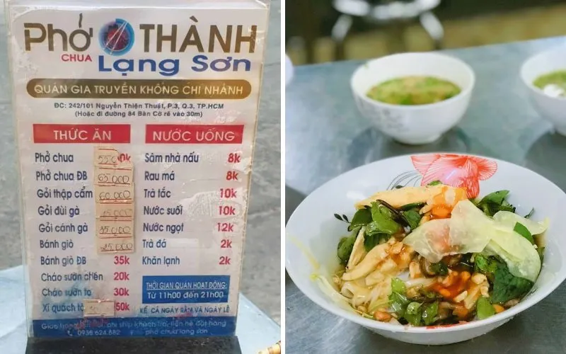 Thử ngay phở chua Lạng Sơn trên con hẻm đường Nguyễn Thiện Thuật