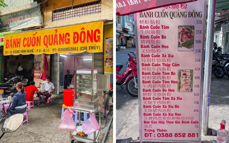 Thưởng thức bánh cuốn Quảng Đông ngon quên lối về cùng loại sốt đặc biệt