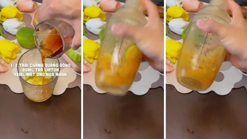 Tự làm trà chanh giã tay thơm ngon siêu HOT trên mạng