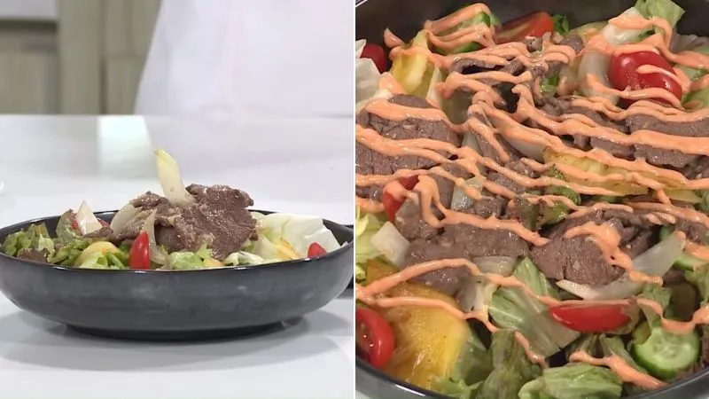 Vào bếp với món salad trái thơm thịt bò sốt mayonnaise giải ngấy cực hiệu quả
