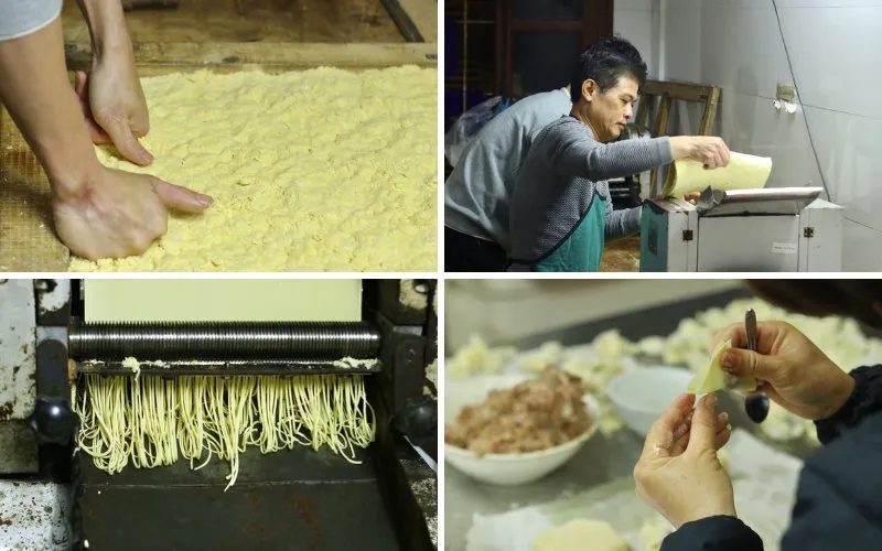 Về phố Nguyễn Ngọc Doãn, ăn mì vằn thắn Quảng Tây với sợi mì được làm thủ công